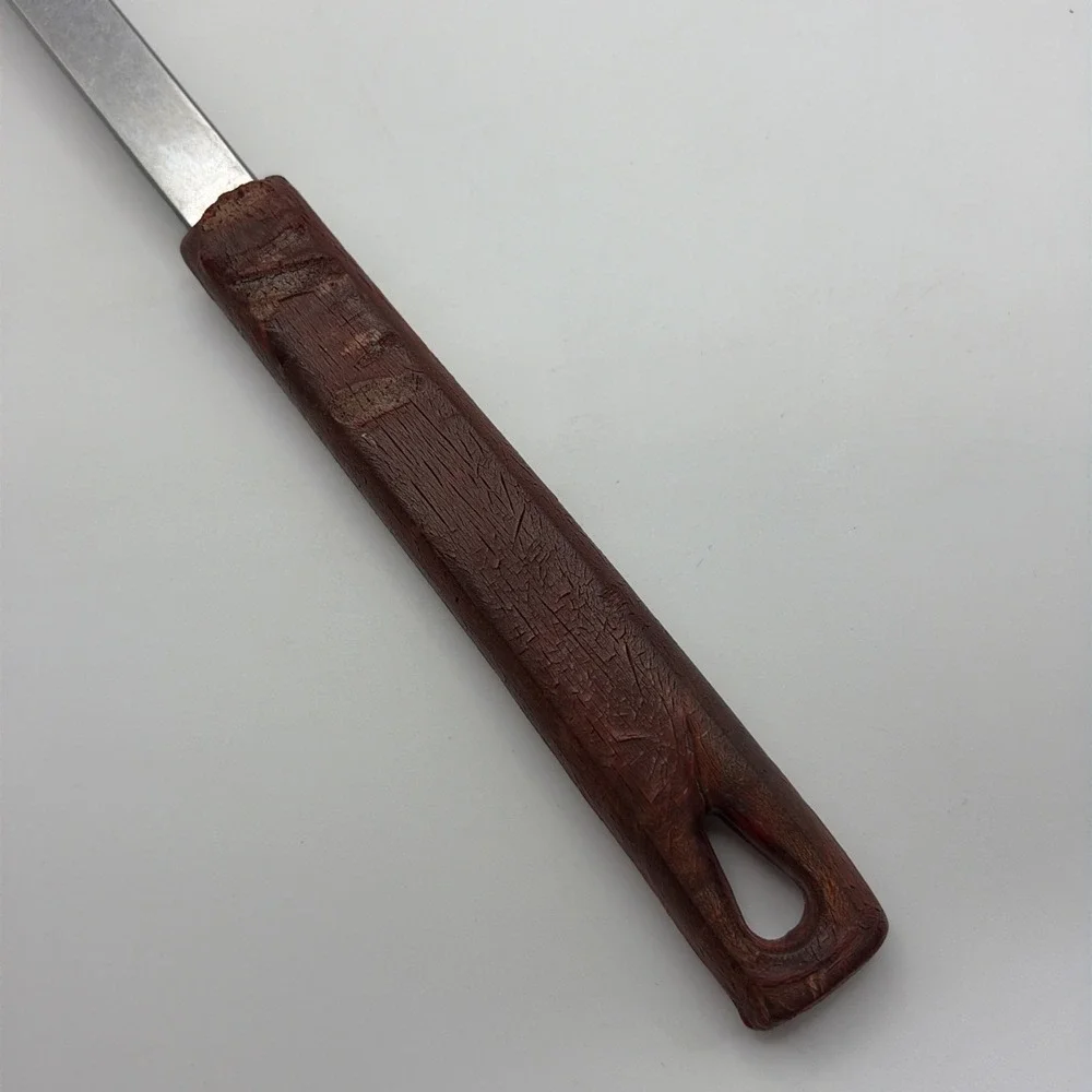 Vtg Kaylan Stainless Slotted Spatula Curved Turner Flipper Bakelite Handle 13